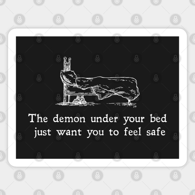 The Demon Under Your Bed Magnet by LadyMorgan